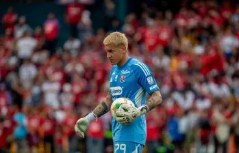 El arquero uruguayo Washington Aguerre sufrió una lesión en un hombro el fin de semana, durante un entrenamiento. FOTO Juan A. Sánchez