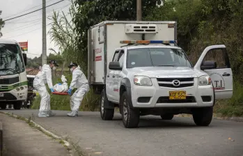 Imagen de referencia de un homicidio en la ciudad de Medellín. Foto: Andrés Camilo Suárez