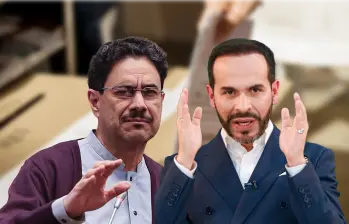 Abelardo de la Espriella (derecha) e Iván Cepeda (izquierda) fueron los dos candidatos más votados en Medellín. FOTO: El Colombiano