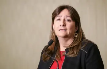 La ministra de Justicia, Ángela María Buitrago, anunció su renuncia a la cartera. FOTO: Colprensa