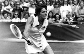 La australiana Margaret Court empezó su carrera en el circuito profesional femenino en 1959 y la terminó en 1977, con 35 años. FOTO Getty 