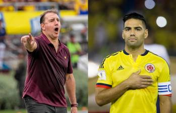 Néstor Lorenzo manifestó que ojalá Falcao llegue a un gran nivel en Millonarios. FOTOS : Juan Antonio Sánchez