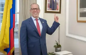 Saade es un polémico abogado que fue candidato presidencial en la consulta del Pacto Histórico en 2022. Aterrizó como jefe de despacho presidencial en el ocaso del Gobierno Petro. Foto: Presidencia