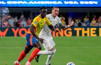 El defensa central Dávinson Sánchez fue titular en el último enfrentamiento entre ambas selecciones. Fue en la semifinal de la Copa América 2024. FOTO: JUAN ANTONIO SÁNCHEZ