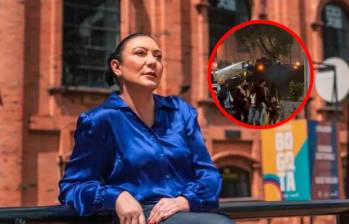 Carolina Restrepo, directora del ICBF, denunció el presunto uso de menores durante las manifestaciones del sábado 17 de octubre frente al Museo Nacional, en Bogotá. FOTO: CORTESÍA