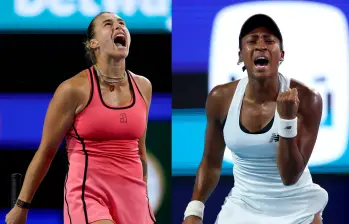 Aryna Sabalenka es la actual campeona del WTA 1000 de Miami. Coco Gauff jugará su primera final en el torneo. FOTOS: GETTY
