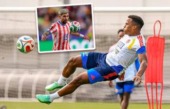 El atacante colombiano Jhon Arias es el heredero de la camiseta número diez del seleccionado colombiano. Julio Enciso figura con Paraguay. Foto: cortesía Selección Colombia 