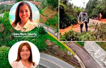 Los derrumbes en El Escobero y el impacto visual de Quantum serían factores. FOTO: EL COLOMBIANO Y CORTESÍA VIVIR EN EL POBLADO
