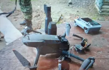 Cada 1,5 días hay en Colombia un ataque con drone por parte de los grupos armados ilegales. Foto: tomada de InfoDefensa