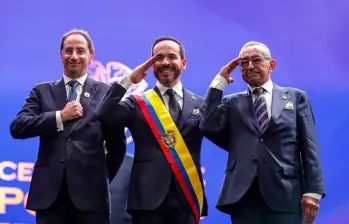 La logística de la jornada fue histórica y marcó varios hitos, empezando por los símbolos. Foto: Presidencia