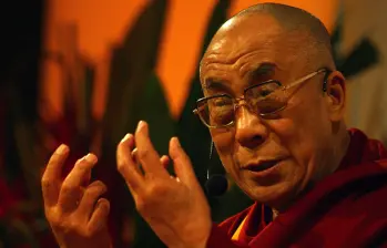 El dalái lama en Bogotá. Foto: Colprensa