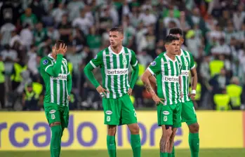 La desilusión de los jugadores de Nacional tras la eliminación frente a Millonarios fue evidente. FOTO JUAN ANTONIO SÁNCHEZ