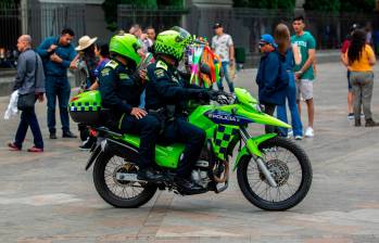 A Medellín y el Área Metropolitana llegarán 300 nuevos policías. Foto: EL COLOMBIANO. 