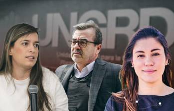 La exgerente de la EDU, María Antonia Sánchez (izquierda); el exdirector de la Ungrd, Olmedo López; y la exsubdirectora de Reducción de Riesgo de la Ungrd, Alethia Carolina Arango Gil (derecha). FOTOS CORTESÍA Y COLPRENSA