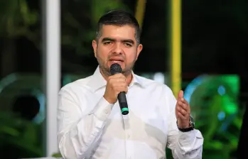 El exsenador Julián Bedoya durante un debate de candidatos a la Gobernación de Antioquia realizado por El Colombiano en 2023. FOTO: Camilo Suárez Echeverry