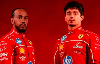 Lewis Hamilton y Charles Leclerc, compañeros de equipo, tuvieron un altercado en el GP de Miami. FOTO Scuderia Ferrari