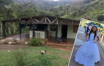 En esta finca de la vereda Las Cabras, en Frontino, se produjo el asesinato de la niña Jhady Sofía Osorio Mesa. FOTOS: CORTESÍA DE LA FAMILIA.