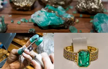 Las esmeraldas tienen una bella transformación en la joyería Inter. Foto: Julio César Herrera