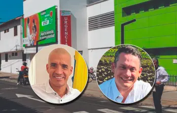 A la izquierda, el gerente del Hospital de La Ceja, Javier Alejandro Bedoya. A la derecha, el diputado de Antioquia que hizo la denuncia. José Luis Noreña. FOTOS Tomadas de redes sociales