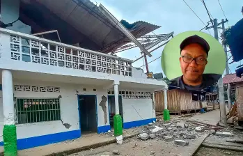 Gilmar Mayo, exatleta y ahora entrenador, cuenta desde Chocó la tragadia de su gente. FOTOS CORTESÍA