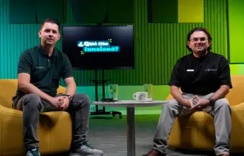 Diego Murillo y Jonathan Ochoa, cofundadores de Geotrends. Foto: Juan Pablo Estrada