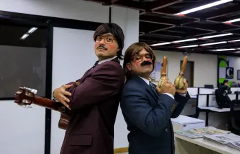 Manuel (Santiago Vallejo) y Wilson (Jaime Toro) se han convertido en un hit en las redes sociales. Foto: Camilo Suárez. 