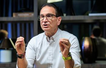 Juan Carlos Mora, CEO de Grupo Cibest, encabeza hoy martes la asamblea de accionistas de esta entidad financiera, matriz de Bancolombia. FOTO camilo suárez