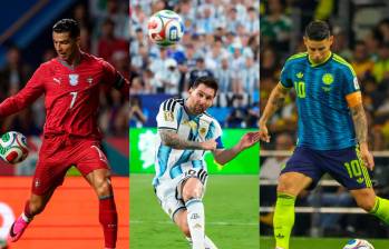 Cristiano Ronaldo, Lionel Messi y James Rodríguez han construido fortunas multimillonarias gracias a inversiones en hotelería, tecnología, bienes raíces y marcas propias. FOTOS: JUAN ANTONIO SÁNCHEZ Y GETTY