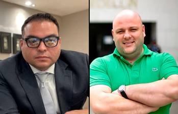 Sebastián Ortega y Miguel Quintero son dos de los imputados por el caso del AMVA. Juez define si acepta medida intramural para ellos. FOTO: Captura de video