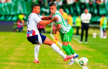 Camilo Cándido, lateral del Atlético Nacional. El uruguayo va a su casa a jugar por la Libertadores. FOTO CAMILO SUÁREZ