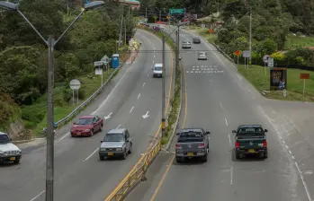 Vía actual Alto de Palmas. FOTO: El Colombiano.