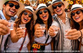 Porque cuando hay Aguardiente Antioqueño, la fiesta se vive con alegría, respeto y buena compañía. FOTO: Cortesía