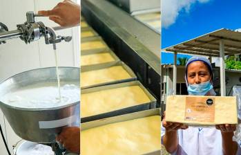 Lácteos K2 transforma hasta 3.000 litros de leche diarios en quesos, mantequilla y derivados lácteos en Jardín de Tamaná, Cáceres. FOTO CAMILO SUÁREZ