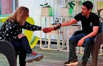 Jorge Robledo, el fundador de Prótesis Avanzada en entrevista con EL COLOMBIANO. FOTO Manuel Saldarriaga Quintero