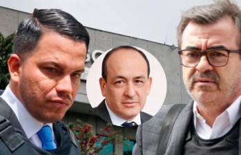 Sneyder Pinilla, el hoy magistrado Vladimir Fernández y Olmedo López. El primero y el tercero, hoy procesados por el escándalo de la UNGRD. Fotos: Colprensa y redes
