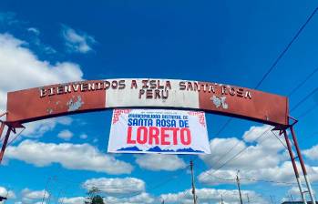 Este es el letro que hay en la entrada del islote de Santa Rosa. FOTO CORTESÍA 