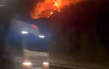 Bomberos y Gestión del Riesgo atendieron las conflagraciones. FOTO: Captura de pantalla