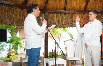 Eljach tuvo amplia carrera en el Congreso, donde estuvo como secretario General desde 2012. Allí conoció a Petro desde sus inicios como representante, cuando denunció a los paramilitares y parapolíticos en debates que asombraron al país. FOTO: Presidencia