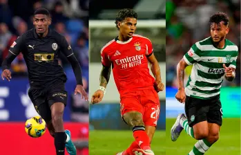 El colombo-español Crhistian Mosquera será el primer criollo en jugar en la primera jornada de la Champions. Richard Ríos y Luis Javier Suárez, de Selección Colombia, también se destacan. FOTO: GETTY