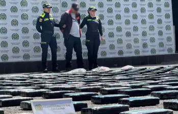 Incautación de cocaína en Antioquia. FOTO: POLICÍA ANTIOQUIA
