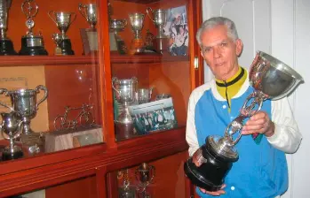 Conocido como La Locomotora y El Caballero del Ciclismo, Honorio Rúa dejó una huella imborrable en la historia del pedalismo colombiano por sus éxitos en la ruta y la pista. FOTO EL COLOMBIANO