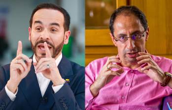 El candidato presidencial Abelardo de La Espriella y su fórmula vicepresidencial José Manuel Restrepo. Foto: Manuel Saldarriaga