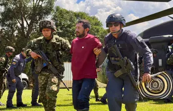 Wilmar de Jesús Graciano Molina, alias Román o Tres Codos, fue capturado en un gran operativo que se realizó en el municipio de Ituango, Norte antioqueño. FOTO: CORTESÍA EJÉRCITO NACIONAL