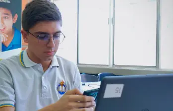 Juan José Gómez será el único alumno de un colegio público dentro de la selección nacional que representará a Colombia en China. FOTO: ALCALDÍA