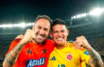 David Ospina y James Rodríguez jugarán su último Mundial. FOTO @jamesdrodriguez