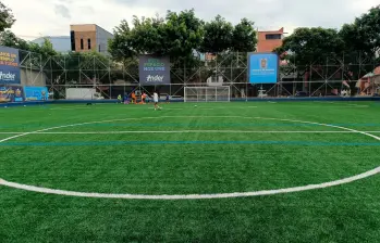 Las canchas, por definición son para el disfrute gratuito de todos los ciudadanos. FOTO: EL COLOMBIANO