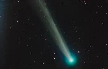 El cometa SWAN, descubierto en septiembre de 2025, mostrará una brillante estela verdosa visible brevemente desde Colombia. FOTO cortesía Nasa