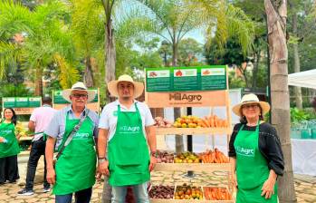 Cultivadores de cinco subregiones de Antioquia comercializarán sus productos bajo el sello de confianza MilAgro. FOTO Cortesía Secretaría de Agricultura de Antioquia