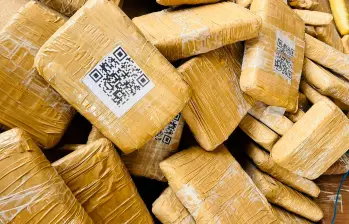 Cuando los soldados escanearon la droga marcada con códigos QR en Casanare, apareció la imagen de una tortuga, la cual identificaba, aparentemente, al proveedor. FOTOS CORTESÍA
