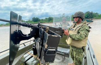 Las Fuerzas Militares enviaron 200 uniformados de refuerzo al sur del Chocó. FOTO: CORTESÍA DE FUERZAS MILITARES.